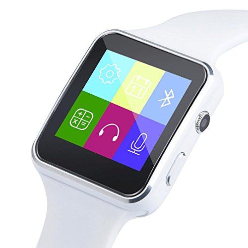 X6 BT3.0 Smart Watch Smartwatch Camera SIM For ios Android For Samsung (White)