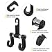 Headrest-Hooks-Car-Organizer-for-Accessories,Car Back Seat Organizer Purse Hook 2 PCS Stainless Steel Purse Hanger Storage for Car, Grocery Bag,Purses, Handbags, Cloth