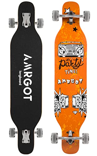 Amrgot 42 inches Complete Longborads Drop Through Deck Concave Cruise Professional Longboards