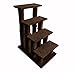 Furhaven Steady Paws Multi-Step Pet Stairs for High Beds & Sofas - Brown, 4-Step