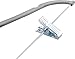 Utopia Home 12 Pack Velvet Skirt Hangers with Clips - Non Slip Velvet Clothes Hangers with Notches for Pants and Coat - Slim and Heavy Duty with 360 Degrees Swivel Hook - Grey