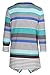 Myobe Women's Fashion Geometric Print Drape Front Cable Knit Cardigan, Blue, X-Large