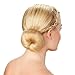 Hair-so? Massive 6 Inches Wide Big Hair Doughnut Bridal Wedding Hollywood Style Ring - Choose Colour- Brown, Black or Blonde (Brown)