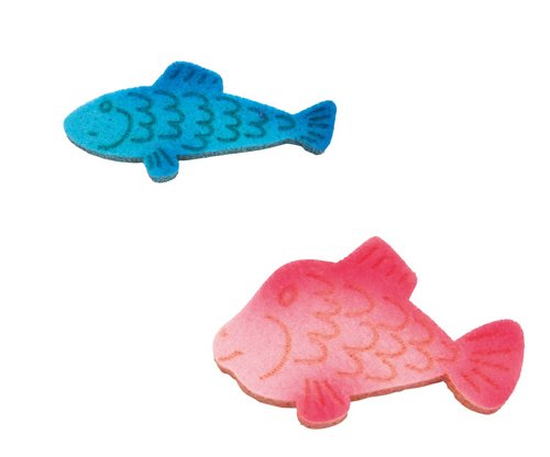 Elfenstall Kaufladen Zubehör Set | Gemüse & Fisch Stiege | Lebensmittel aus Filz | Gefüllt mit Fisch Kartoffeln Paprika… – Bild 3