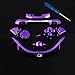 Xbox 360 Chrome Purple Full Parts Set (Thumbsticks, D-pad, Buttons, Triggers, Bumpers, Bottom Trim) for your controller (ABXY,Guide,Start, Back)