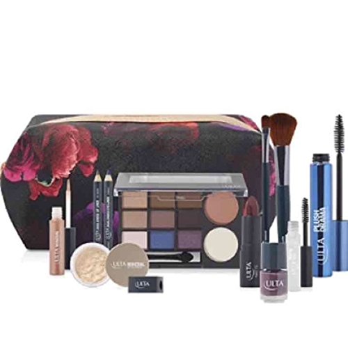 Amazon 13 Piece ULTA Fall Cosmetics Makeup Gift Bag Set Dark 
