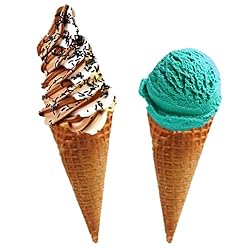 AussieBlends Waffle Ice Cream Cones Bulk For Soft