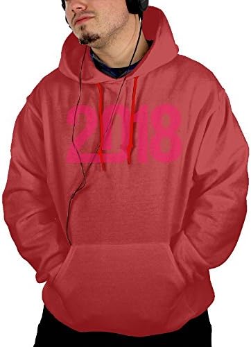 Men's New Year Leisure Cool Hoodie Hoodies Size L Red