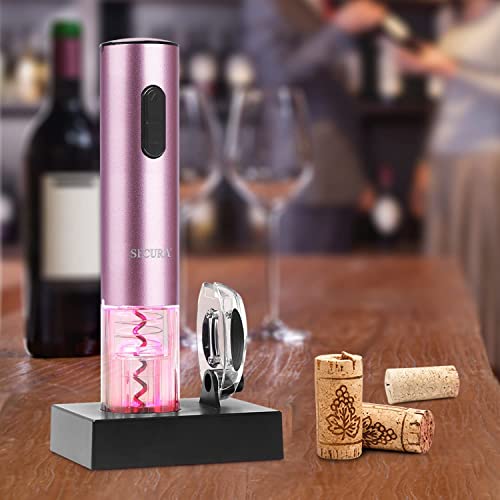 Secura Electric Wine Opener, Automatic Electric Wine Bottle Corkscrew