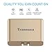 Tranesca 41W 4 port usb travel wall phone charger/adapter/plug for Apple iPhone X,iPhone 8/8 Plus,iPhone 7/iPhone 6/iPhone 5/iPad/iPod /Samsung Galaxy/Android Devices and more (Gold)