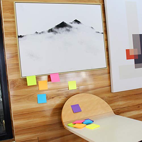 Sticky Notes 3x3 Inches,Bright Colors Self-Stick Pads,100 Sheets/Pad,12 Pads - Thumbnail 6