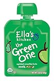 Ella's Kitchen 6+ Months Organic Smoothie Fruits, The Green One, 3 oz. (Pack of 6)