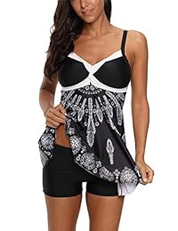 ElegantLady Traje de baño de dos piezas para dama, talla grande