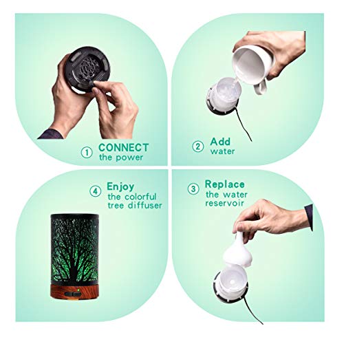 5 Ultrasonic+Essential+Aromatherapy+Waterless+Protection
