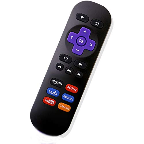 New Replacement IR Remote Control Fit for Roku 1 2 3 4 LT HD XD XS Streaming Player with Netflix Vudu YouTube Crackle Key