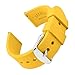 Archer Watch Straps - Soft Silicone Quick Release Watch Bands (Naples Yellow, 22mm)
