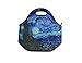 E-Living Neoprene Lunch Tote Bag - 4 Designs with Van Gogh/ Monet Oil Painting Masterpieces (Almond Blossom / Starry Night / Water Liles) (Starry Night)