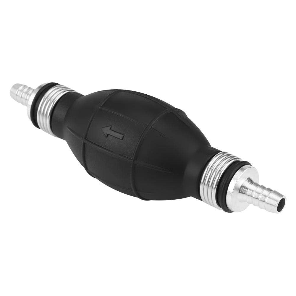 Fuel Line Pump, Rubber Fuel Transfer Vacuum Fueling Line Hand Bulb Primer Pump Accessory for Marine Boat (8mm)
