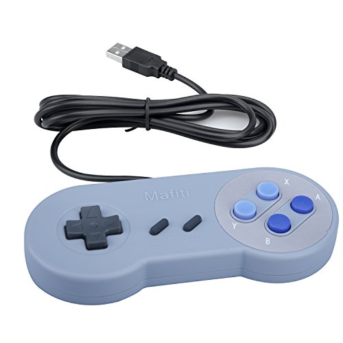 image for Mafiti GP100 2 Pack SNES Retro USB Super Nintendo Controller, PC USB C