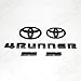 Nox Lux 2014-2018 Toyota 4Runner SR5 Matte Black Out Emblem Overlay Badges