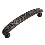 Cosmas® 4298ORB Oil Rubbed Bronze Floral Cabinet Hardware Handle Pull - 3-3/4