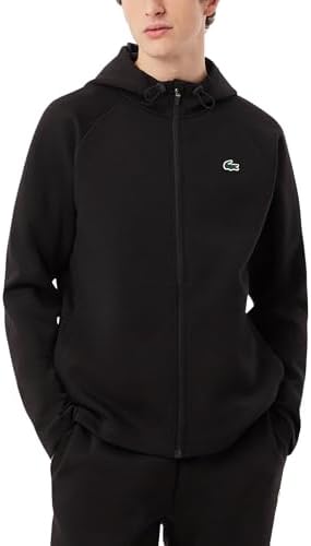 Lacoste Men's Sport Breathable Sport Track Jacket, Navy Blue/Navy