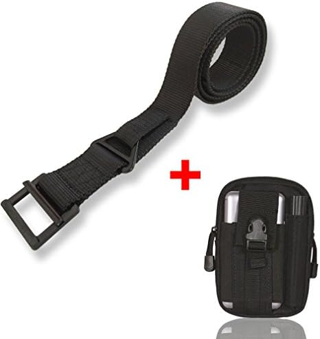 Outmall Men's Combat Tactical CQB Duty Belt with Military Waist Bag Pack for EDC Holsters, Pouches Hunting, Shooting, Camping, Riding, Hiking, Climbing, Traveling, Sports and Outdoor Activities