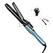 Ouiast Curling Iron 1.25 Inch Ceramic Tourmaline Coating Barrel, Hair Curling Wand with Anti-scald Insulated Tip, Dual Voltage, 265 ℉ - 430 ℉For All Hair Types