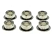 Dopro Metal Nickel 10mm Guitar Tuners Conversion Bushings Ferrules for Vintage Guitar Tuning Keys