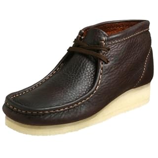 clarks wallabee boot brown oily leather