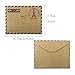 Nakimo Mini Envelopes Vintage Airmail Style Kraft Paper Envelopes Invitation Letter Envelopes Card Envelopes 4 Different Designs, Pack of 40