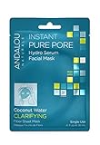 Andalou Naturals Instant Pure Pore Hydro Serum Facial Mask, 0.6 Fluid Ounce