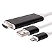 PinPle [Plug & Play] Lightning 8-pin to HDMI Male Cable - 6.4ft 1080P HDTV Adapter for All of Over IOS 8.0 Version iPhone & iPad - No Need Any APP & Personal Hotspot