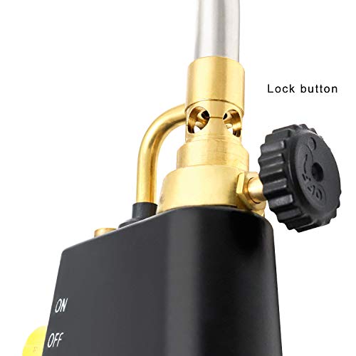 QWORK TriggerStart Torch Head Model TS8000, Adjustable Brazing and Soldering Torch Pricepulse