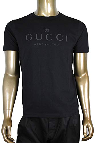 Gucci trademark logo black cotton t-shirt 441685 1000 (…