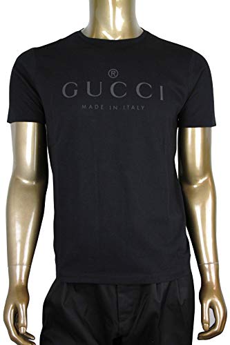 Gucci Trademark Logo Black Cotton T-Shirt 441685 1000 (2XL)