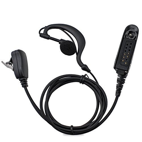 abcGoodefg G Shape Earpiece Headset for Motorola MultiPin Radio HT750 HT1250 HT1250LS HT1550 HT1550XLS MT850 MT850LS MT950 MT8250 MT8250LS MT9250(G Shape Earpiece)
