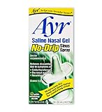 Ayr Saline Nasal Gel No-drip Sinus Spray With Soothing Aloe Vera, 0.75-Ounce Spray Bottles (Pack of 3)