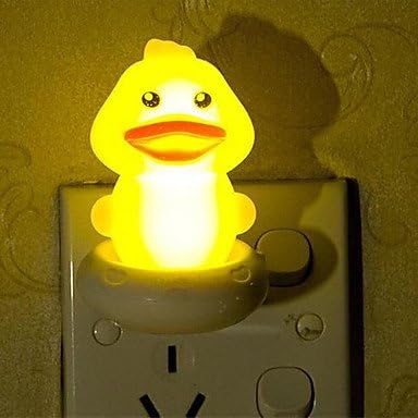 qiuxi Creative children's night light Creative Warm White Yellow Duck Relating to Baby Sleep Night Light