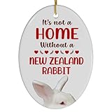 New Zealand White Rabbit Christmas Ornament 2024