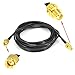 YOTENKO SMA Male to SMA Female Bulkhead Mount Cable RG174 6.5ft/2M SMA Extension Cable SMA Jumper RF Coaxial for SDR Equipment Antenna Ham Radio 3G 4G LTE Antenna ADS-B Dongle Receiver