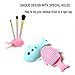 Makeup Brush Cleaner, HEHUIMEI Makeup Cleaning Brush for 2pcs Makeup Cleaning Cleaner Holder Silicone Cleaning Mat Washing Brush Scrubber Board Cosmetic Clean Tools Brush Egg for Makeup Brush
