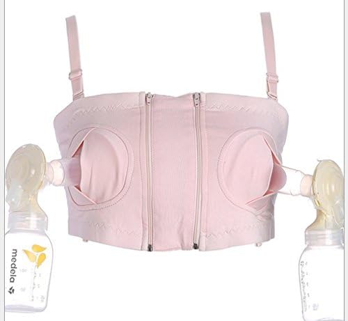 Detach Couture Hands Free Adjustable Pumping Bra - L - XXL, Soft Pink