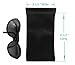 MyEyeglassCase Soft Sunglasses Case Squeeze Top | Extra Large Eyeglass case with Cloth | Microfiber Tie dye Print Glasses Holder Pouch| Passport Holder Pouch | Earbud and Phone Charger (CT8 TD Black)