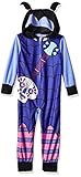 Disney Girls' Big Vampirina Fleece Hooded Blanket Sleeper, Batty for Purple, 8