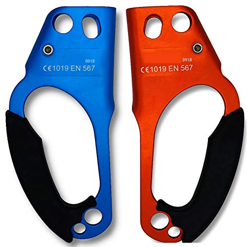 CroSight Hand Ascender Rock Climbing Tree Arborist Rappelling Gear Equipment for 8-13MM Rope 5KN Load CE Certified (Left Hand&Right Hand)