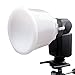 Leoie Fashion and Commercial Lighting Flash Modifying Kit Universal Cloud lambency flash diffuser White dome cover and fits all flashes like Canon Nikon Sony
