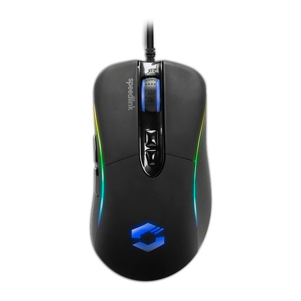 Speedlink Sicanos RGB Gaming Mouse, 10000 Dpi, Black, (SL-680013-BK)