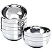 Stainless Steel Bowl, Kereda Stainless Steel Mixing Bowls 10 Pack Double Walled Insulated Metal Snack Nesting Bowl Set