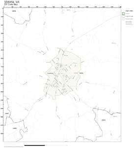 Amazon.com: ZIP Code Wall Map of Victoria, VA ZIP Code Map Not